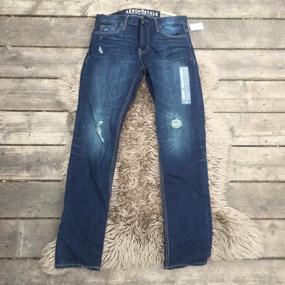 NWOT Aeropastale distressed skinny jeans - 31/32 - Picture 1 of 9
